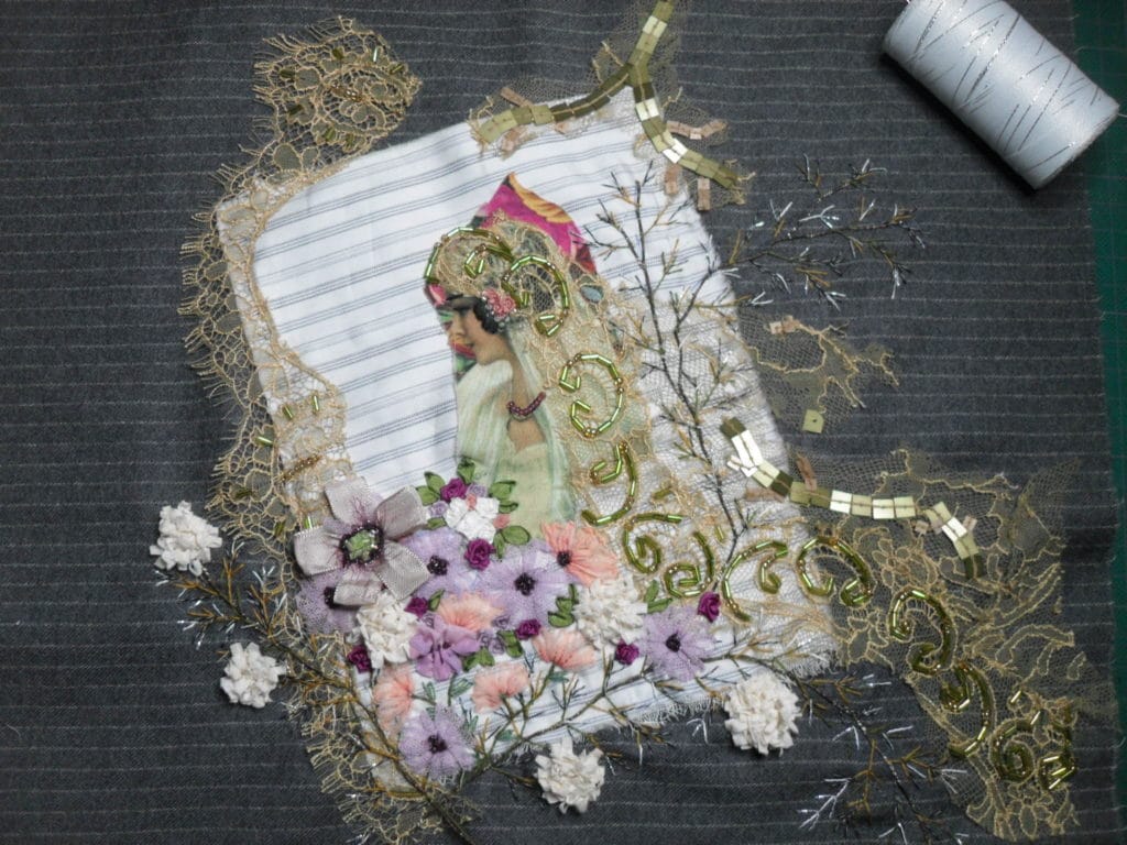 broder un bouquet (improvisation)