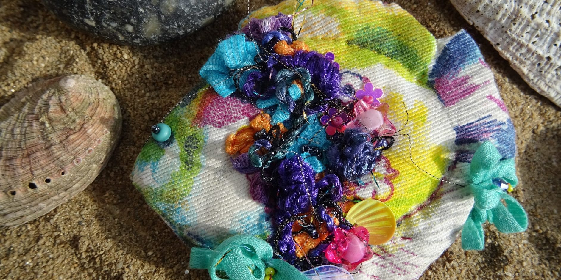 Broder un poisson Broder la mer : broder un poisson