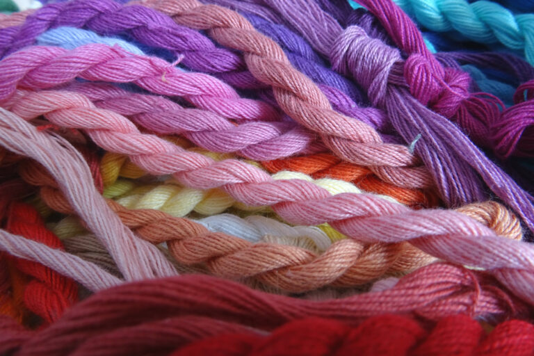 échevettes de fils de coton