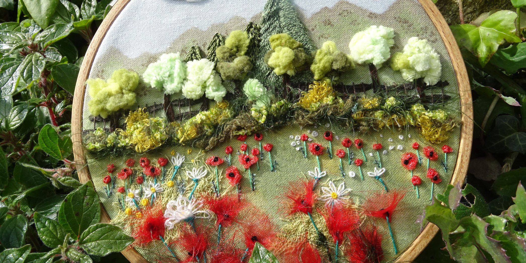 Broder des coquelicots (défi inversé)