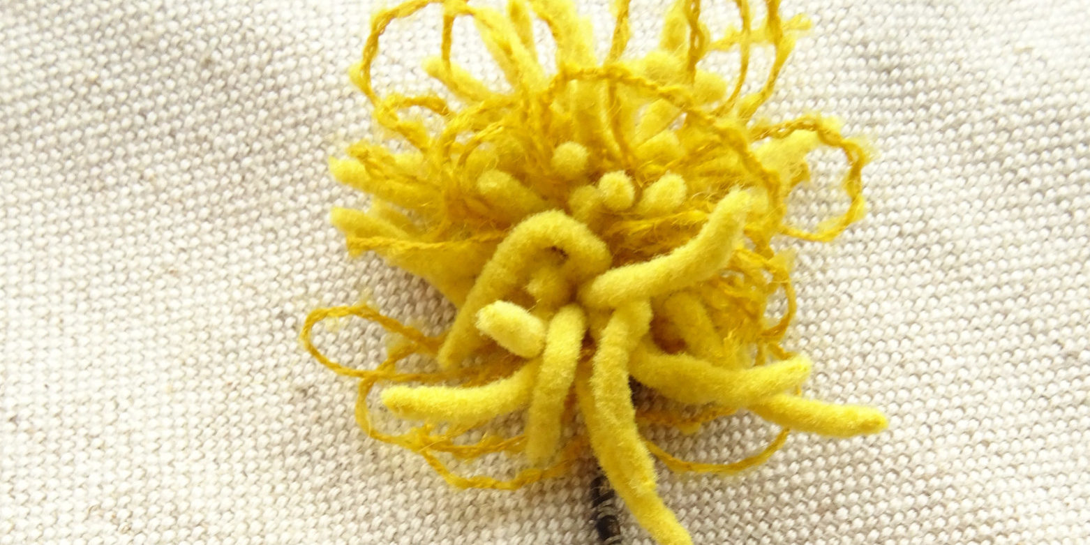 fleur pissenlit simplifiée nuance brodée #10