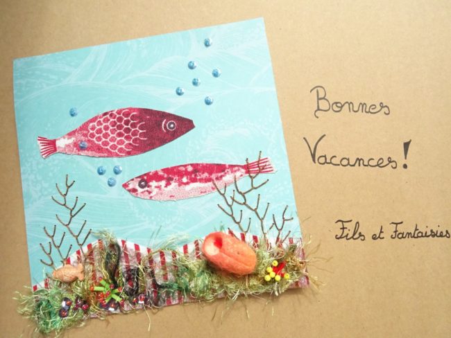 broderie d'embellissement sur papier