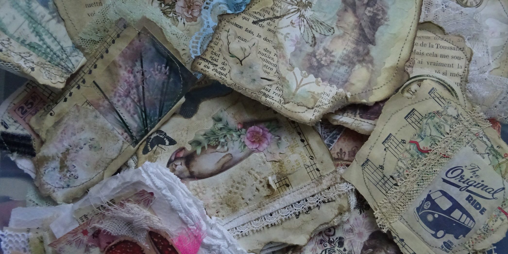 Mixed-media-Fils-et-Fantaisies Shabby Bidouilles