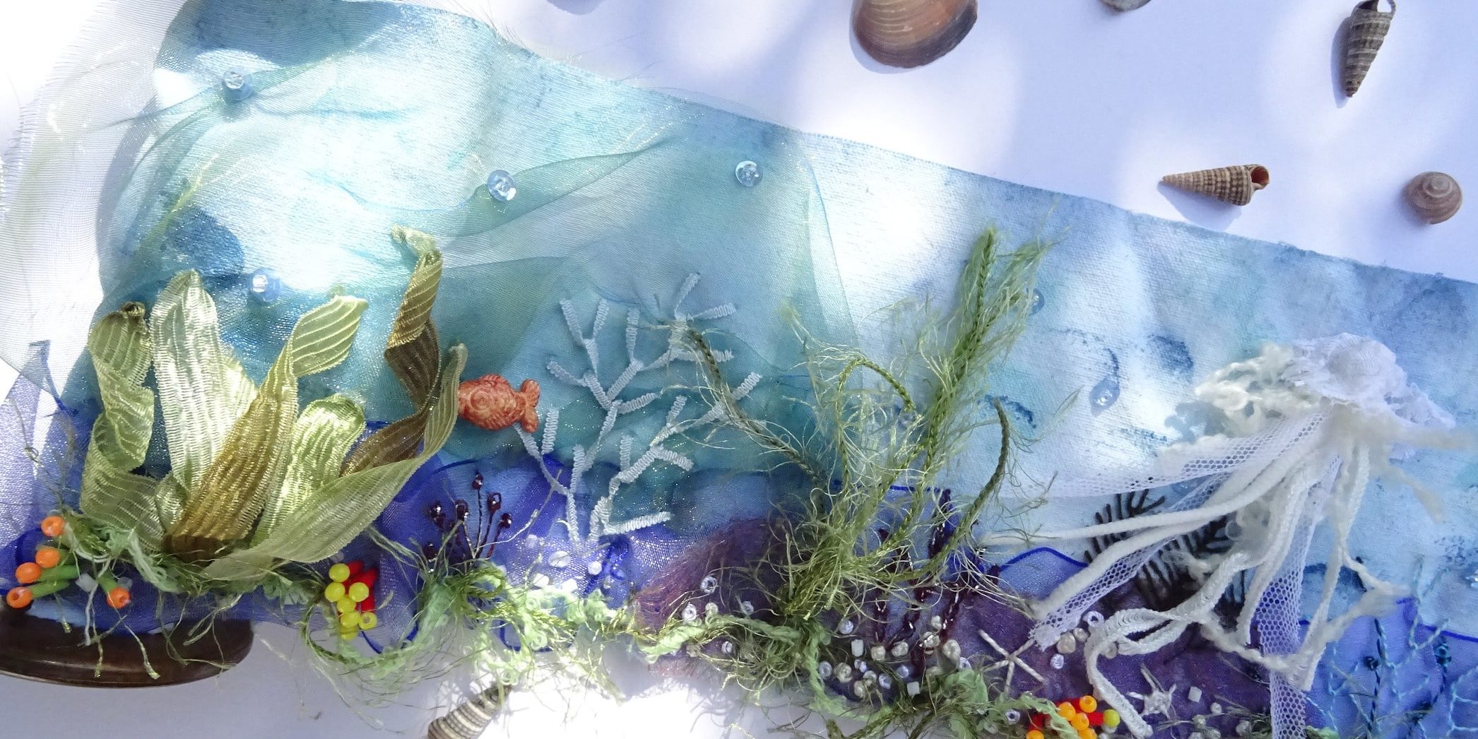 broder un fond marin Fils et Fantaisies Module 7 - Broder un fond marin - Fils et Fantaisies