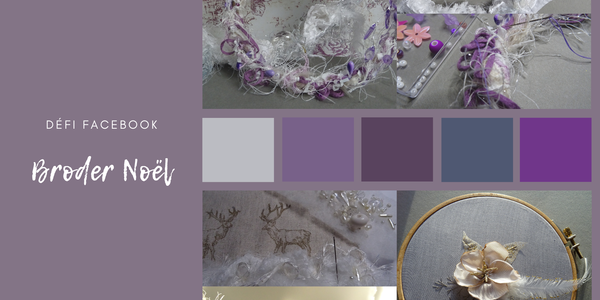 Défibroderie facebook fils et fantaisies Broder Noël Défi Broder Noël, Fils et Fantaisies, broderie d'embellissement et broderie créative