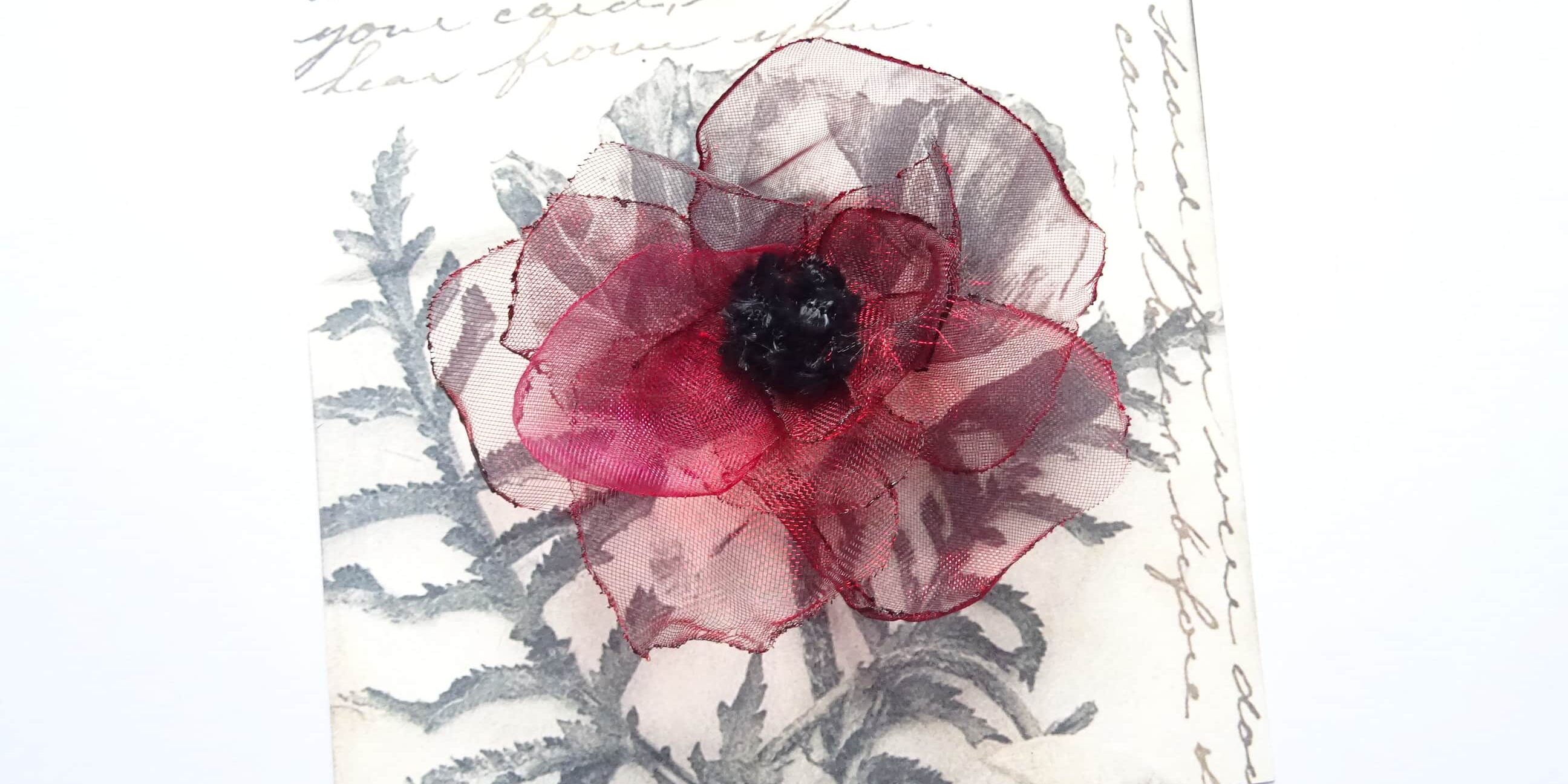 Broder des coquelicots Broder des coquelicots - Fils et Fantaisies - Broderie d'embellissement ou broderie créative ou broderie fantaisie