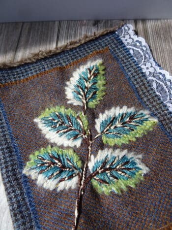 Tuto Broder un feuillage imprimé