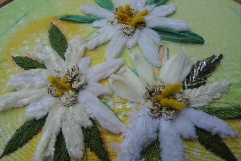 Coeur en hiver Fils et Fantaisies – Tests Un coeur en hiver : le modèle version broderie d'embellissement à télécharger